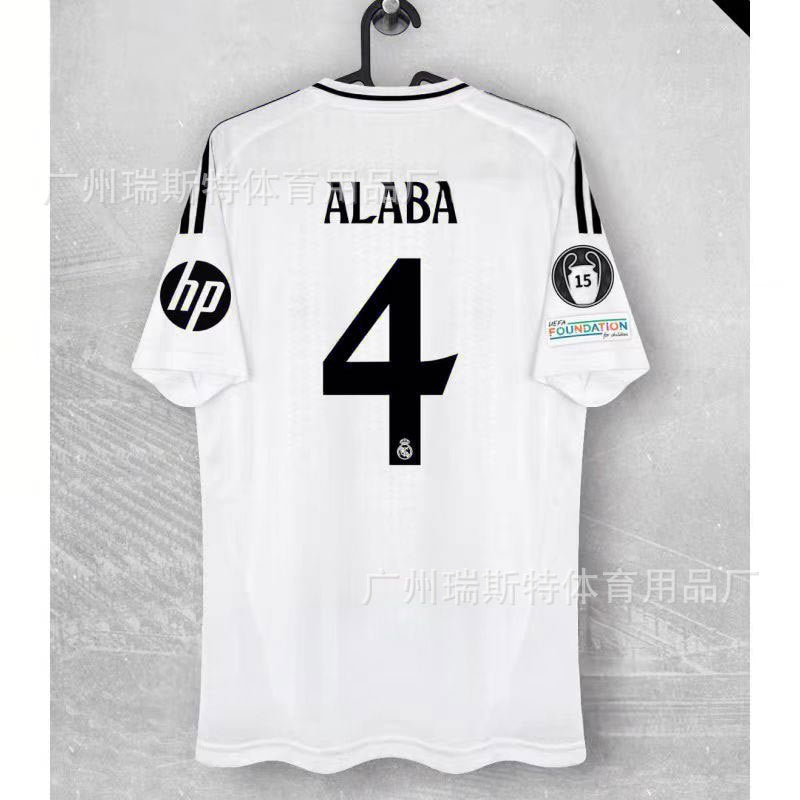 2425 Football Jersey Real Madrid Team Jersey Champions League Home & Away Vinicius Bellingham Mbappe Moddy Ridge Jersey