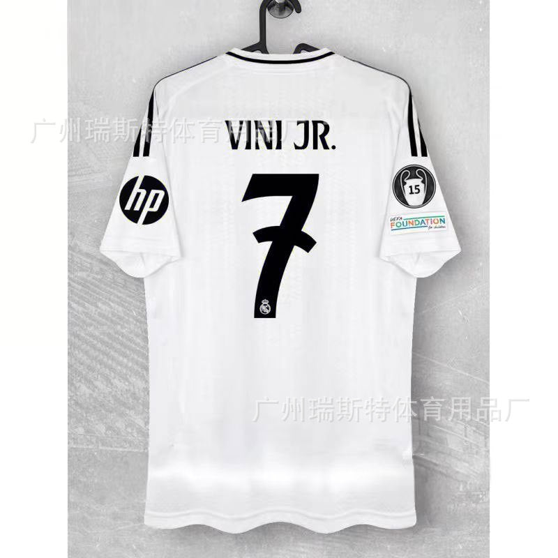 2425 Football Jersey Real Madrid Team Jersey Champions League Home & Away Vinicius Bellingham Mbappe Moddy Ridge Jersey