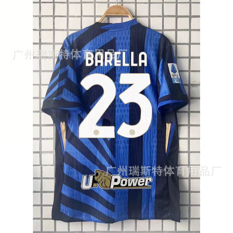 24-25 Football Jersey Inter Home & Away Football Team Jersey Lautaro Barrela Tumla Jersey