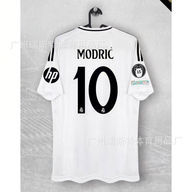 2425 Football Jersey Real Madrid Team Jersey Champions League Home & Away Vinicius Bellingham Mbappe Moddy Ridge Jersey