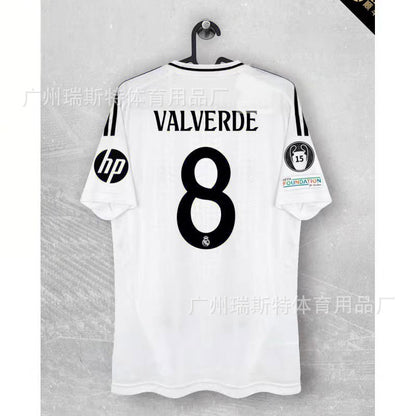 2425 Football Jersey Real Madrid Team Jersey Champions League Home & Away Vinicius Bellingham Mbappe Moddy Ridge Jersey