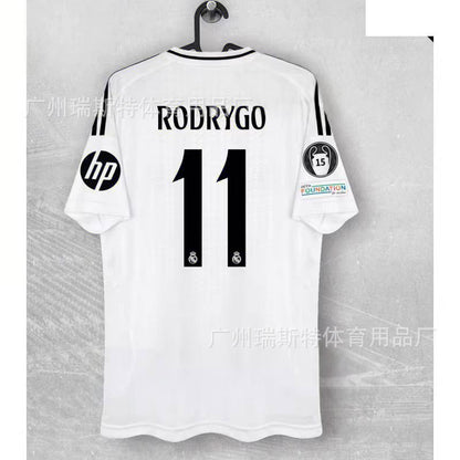2425 Football Jersey Real Madrid Team Jersey Champions League Home & Away Vinicius Bellingham Mbappe Moddy Ridge Jersey