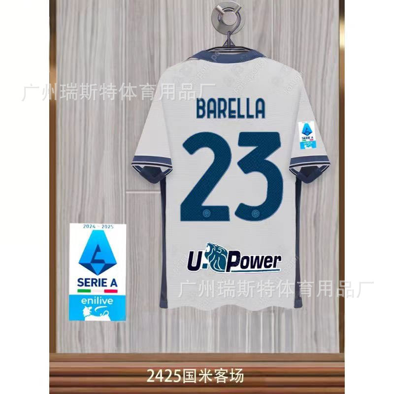 24-25 Football Jersey Inter Home & Away Football Team Jersey Lautaro Barrela Tumla Jersey